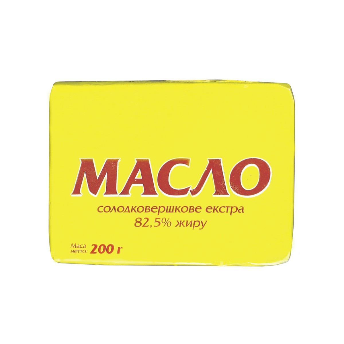 Масло сладкосливочное крестьянское 82,5% 200г, Золотое, Ичнянский МЗ