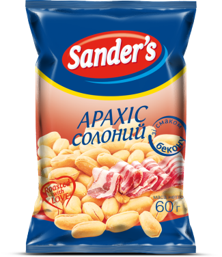 Орешки со вкусом бекона  ТМ Sander`s, 60 г