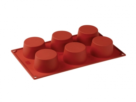 Форма силиконовая Pavoni Cupcake (6 яч d-50 мм, h-35 мм)
