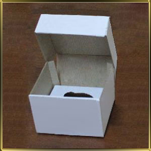 Коробка (упаковка) для одного капкейка белая (кп)