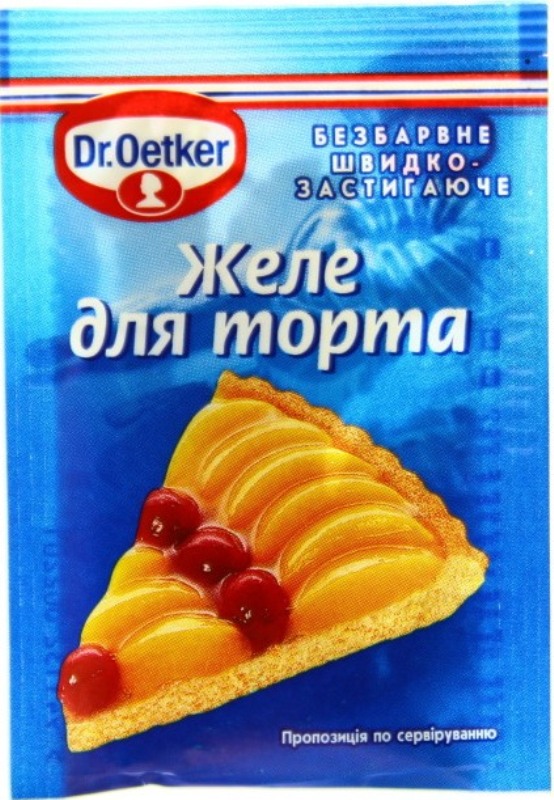 Желе для торта (прозрачное) 8 г Dr.Oetker